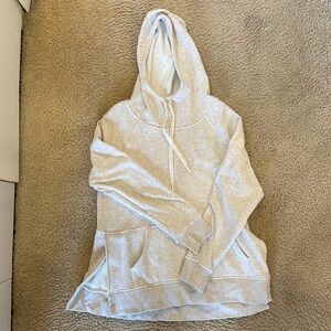 90 degree hoodie with cowl neck and slits on the side